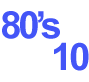 80's sales TOP10