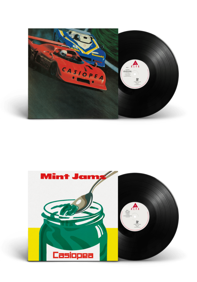 CASIOPEAのALFA期の人気タイトル『CASIOPEA』と『MINT JAMS』の2作品が